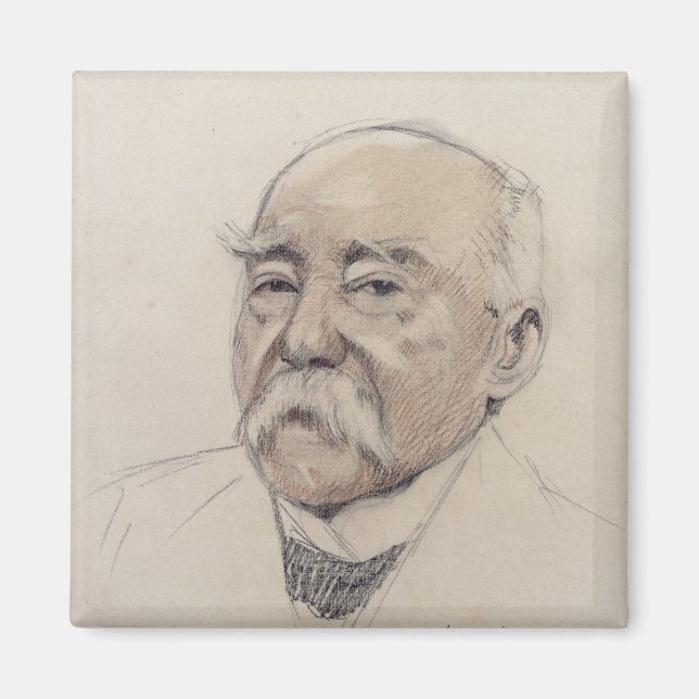 Portrait of Georges Clemenceau Magnet (Front)