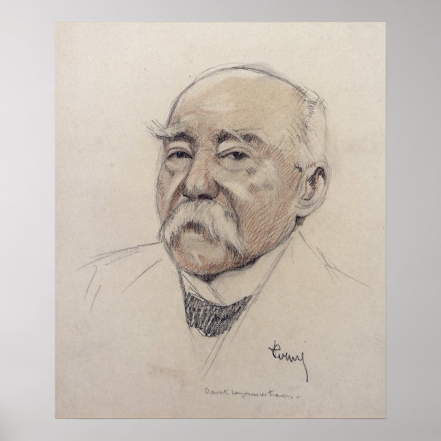 Portrait of Georges Clemenceau Poster (Front)