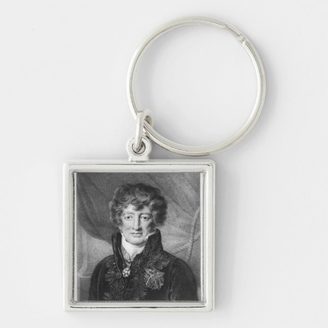 Portrait of Georges Cuvier Key Ring (Front)