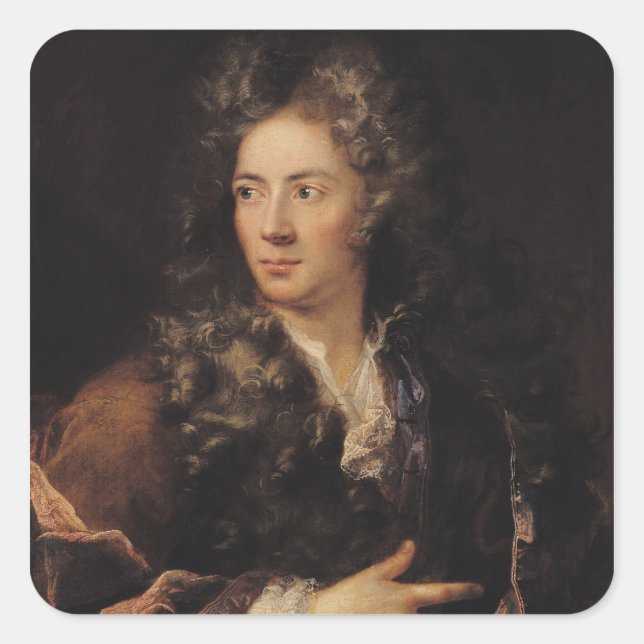 Portrait of Gerard Audran Square Sticker (Front)