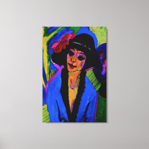 "Portrait of Gerda" Masterpiece c1914 Canvas Print