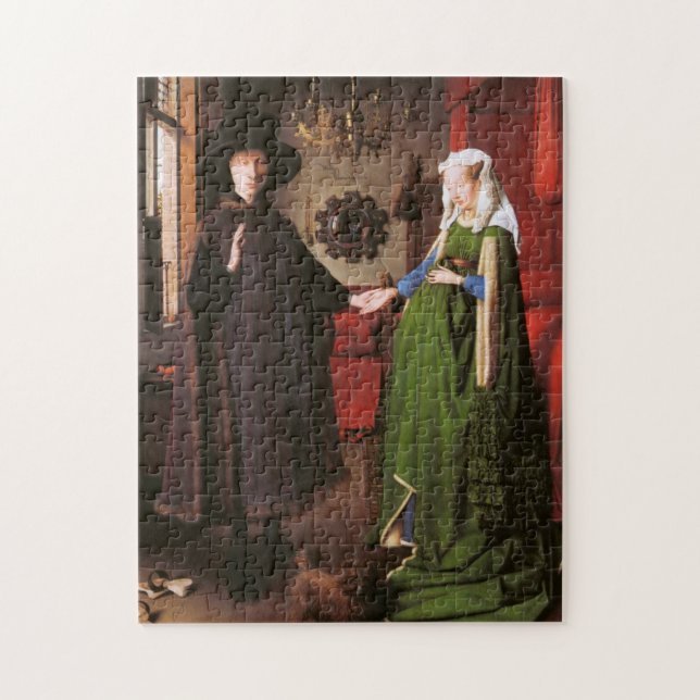 Portrait of Giovanni Arnolfini and his Wife Jigsaw Puzzle (Vertical)