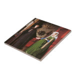 Portrait of Giovanni Arnolfini and his Wife Tile<br><div class="desc">Portrait of Giovanni Arnolfini and his Wife by Jan van Eyck ,  1438</div>