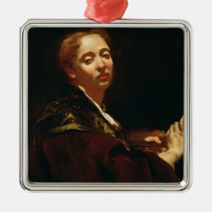 Portrait of Giulia Lama (fl.1728) Metal Tree Decoration
