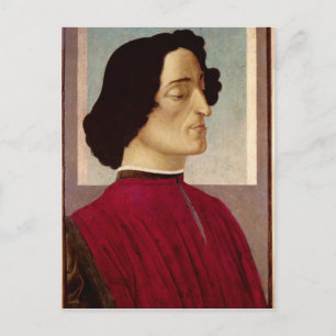 Portrait of Giuliano de' Medici  c.1480 Postcard