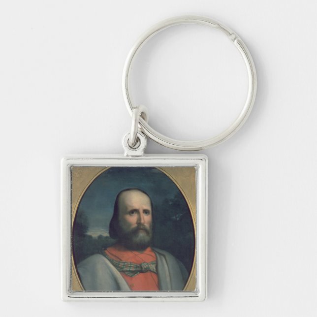Portrait of Giuseppe Garibaldi 2 Key Ring (Front)
