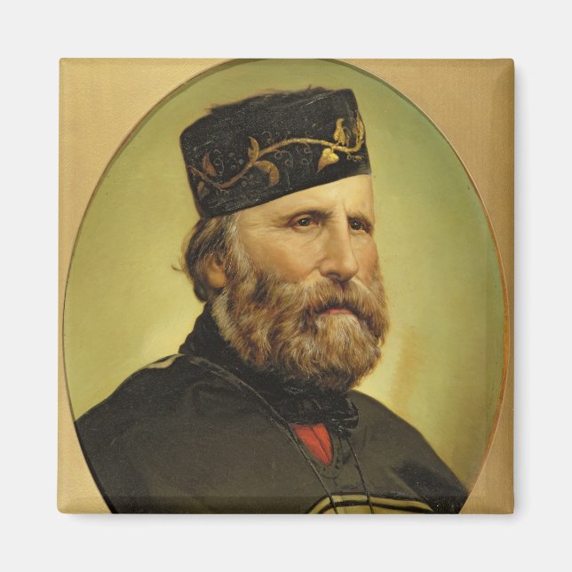 Portrait of Giuseppe Garibaldi Magnet (Front)