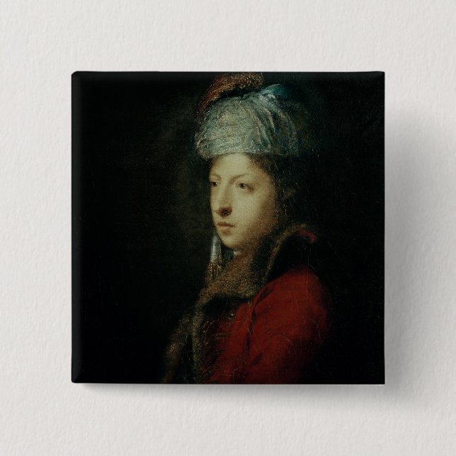 Portrait of Giuseppe Marchi  1753 15 Cm Square Badge (Front)