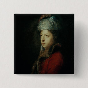 Portrait of Giuseppe Marchi 1753 15 Cm Square Badge