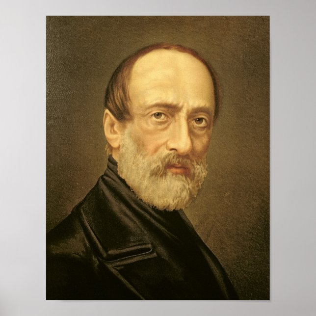 Portrait of Giuseppe Mazzini Poster (Front)