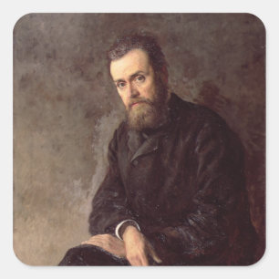 Portrait of Gleb I. Uspensky  1884 Square Sticker