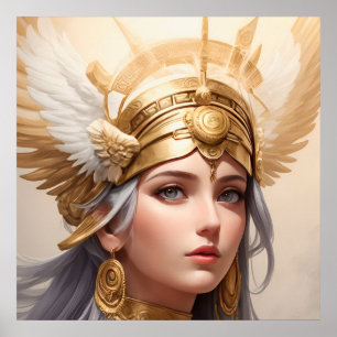 Portrait of Goddess Athena  Poster