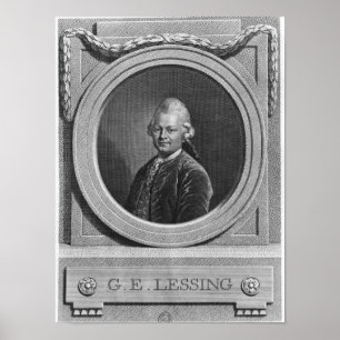 Portrait of Gotthold Ephraim Lessing Poster