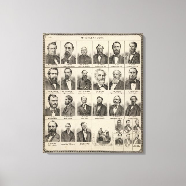 Portrait of Greenleaf, Minnesota Canvas Print (Front)