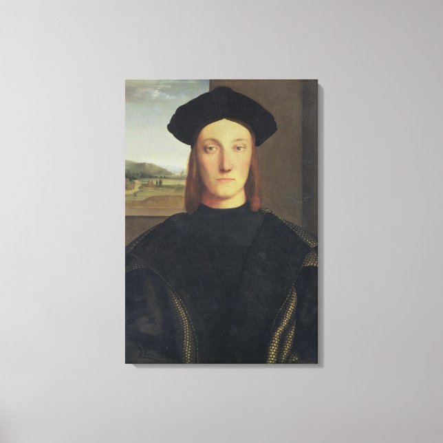 Portrait of Guidobaldo da Montefeltro, Duke of Urb Canvas Print (Front)