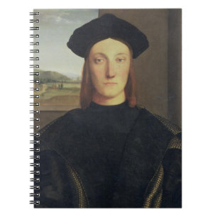 Portrait of Guidobaldo da Montefeltro, Duke of Urb Spiral Notebook