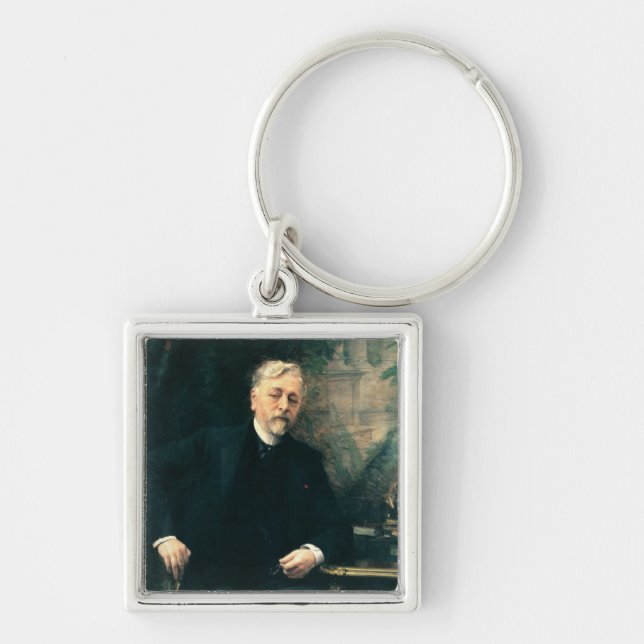 Portrait of Gustave Eiffel  1905 Key Ring (Front)