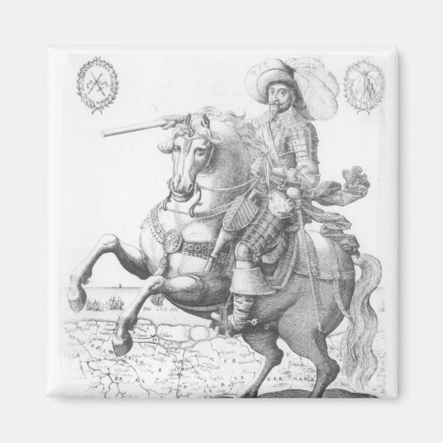 Portrait of Gustavus Adolphus II Magnet (Front)