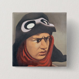 Portrait of Guynemer, 1921-23 15 Cm Square Badge