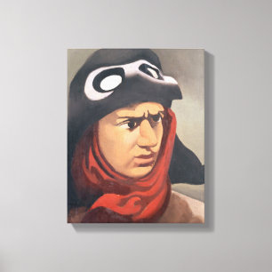 Portrait of Guynemer, 1921-23 Canvas Print