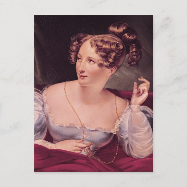 Portrait of Harriet Smithson Postcard (Front)