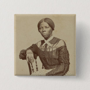 Portrait of Harriet Tubman   1868-69 15 Cm Square Badge