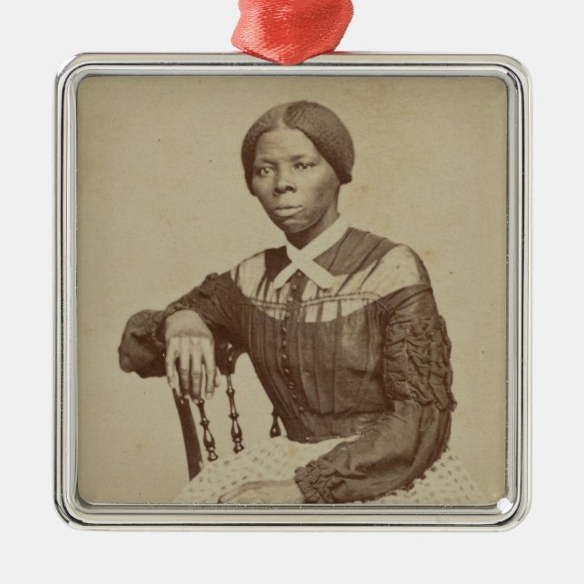 Portrait of Harriet Tubman | 1868-69 Metal Tree Decoration (Front)