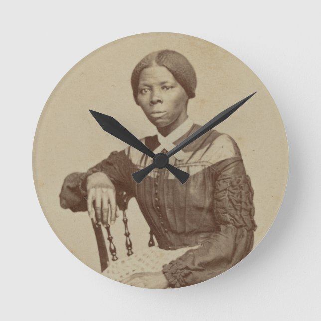 Portrait of Harriet Tubman | 1868-69 Round Clock (Front)