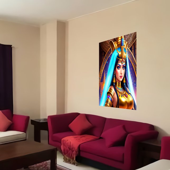 Portrait of Hathor Egyptian Goddess | AI Art Poster (Creator Uploaded)