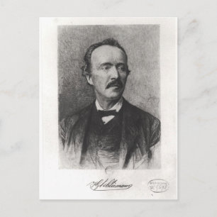 Portrait of Heinrich Schliemann Postcard