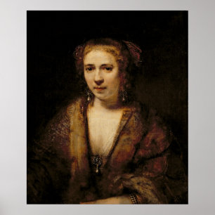 Portrait of Hendrikje Stoffels Poster