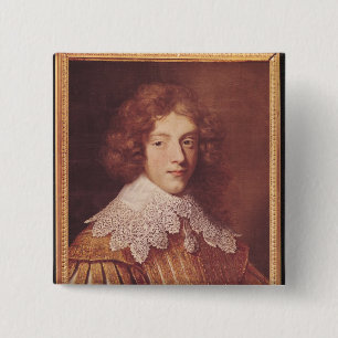 Portrait of Henri Coeffier de Ruze d'Effiat 15 Cm Square Badge