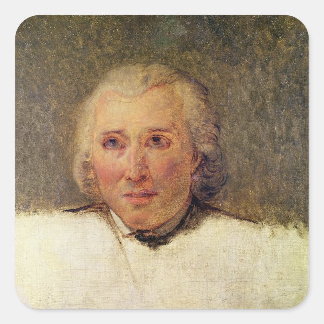 Portrait of Henri Gregoire Square Sticker (Front)
