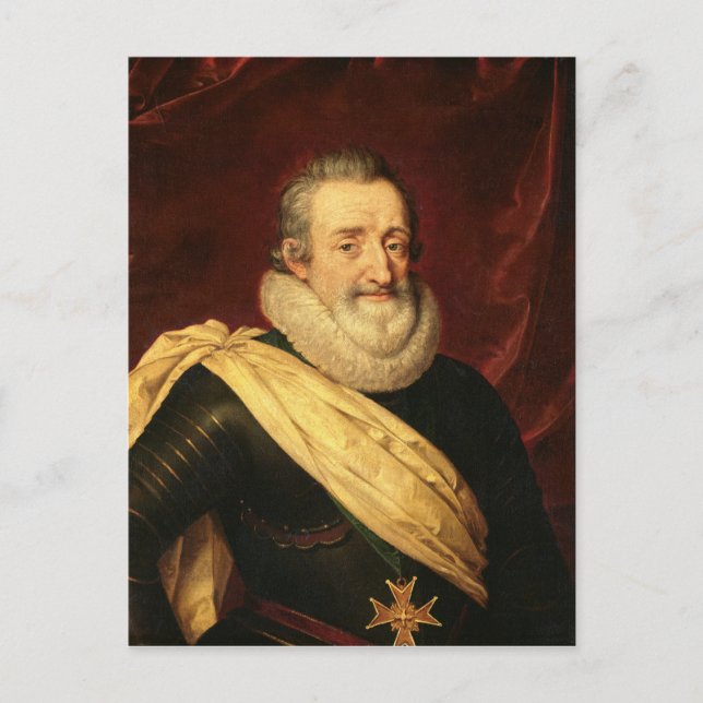Portrait of Henri IV  King of France Postcard (Front)