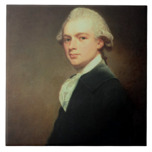 Portrait of Henry Russell (1751-1836) c.1783 (oil Tile