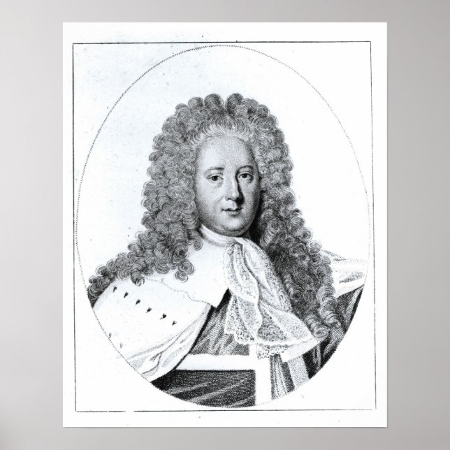 Portrait of Henry St. John  1st Viscount Poster (Front)