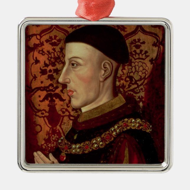 Portrait of Henry V Metal Tree Decoration (Front)