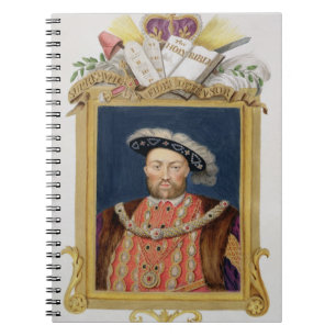 Portrait of Henry VIII (1491-1547) as Defender of Notebook