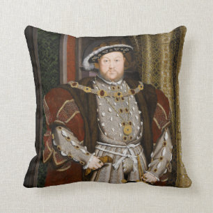 Portrait of Henry VIII by Hans Holbein the Younger Cushion