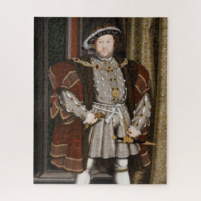 Portrait of Henry VIII (Hans Holbein the Younger) Jigsaw Puzzle (Vertical)