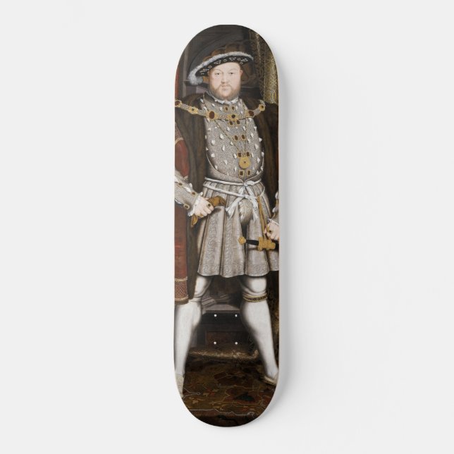 Portrait of Henry VIII (Hans Holbein the Younger) Skateboard (Front)