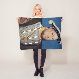 Portrait of Henry VIII of England, Holbein Fleece Blanket