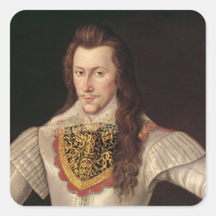 Portrait of Henry Wriothesley  3rd Earl Square Sticker