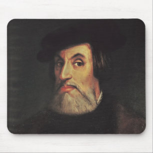 Portrait of Hernando Cortes Mouse Pad