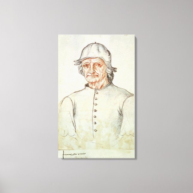 Portrait of Hieronymus Bosch Canvas Print (Front)