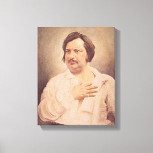 Portrait of Honore de Balzac Canvas Print