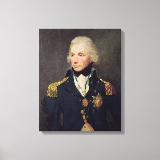 Portrait of Horatio Nelson , Viscount Nelson Canvas Print (Front)