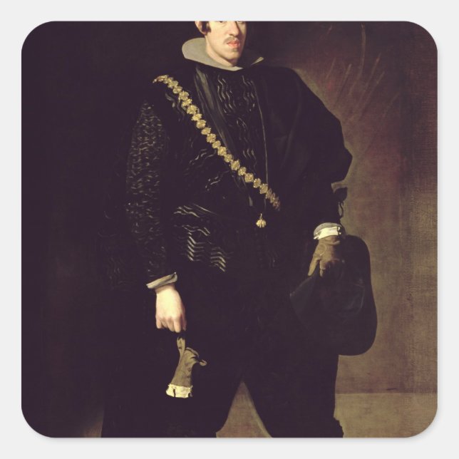 Portrait of Infante Don Carlos  c.1626-27 Square Sticker (Front)