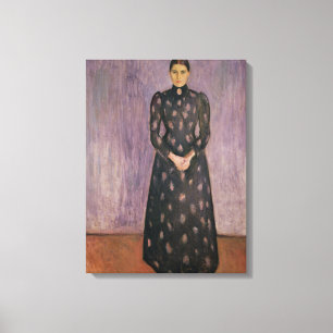 Portrait of Inger Munch Canvas Print