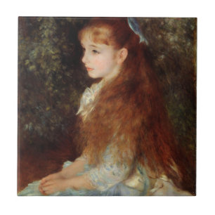 Portrait of Irene - Renoir Impressionist Painting Tile